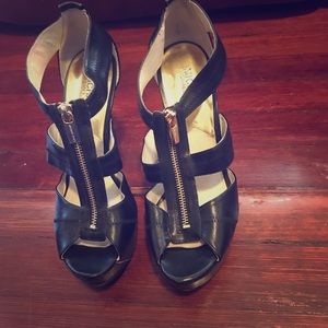 Michael Kors peep toe platform sandal